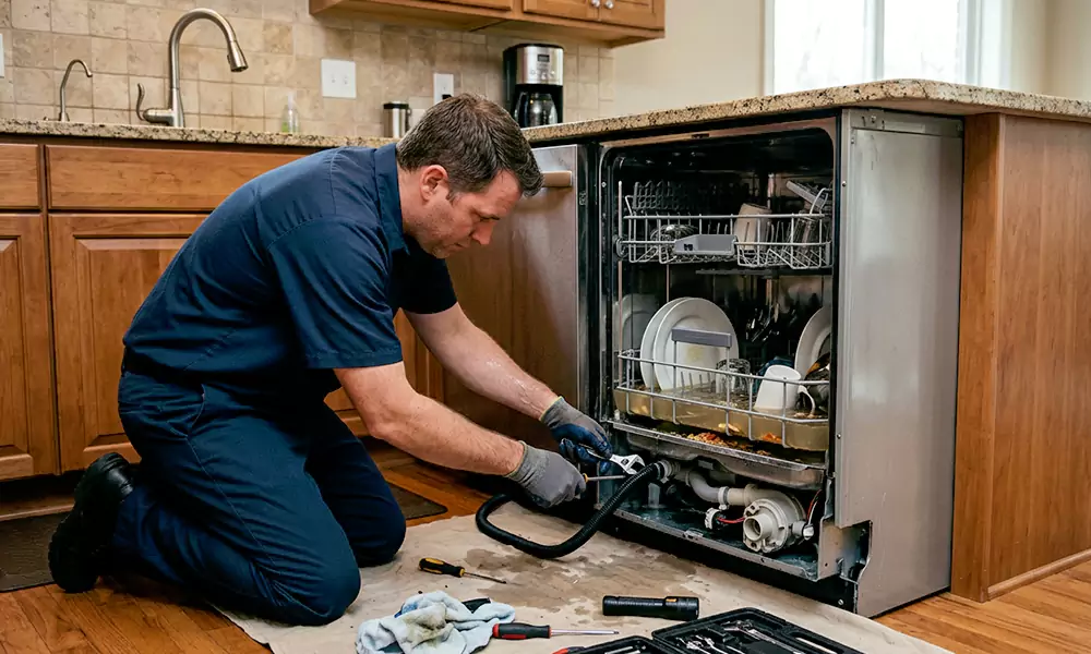 Dishwasher Not Draining Repair in East Hartford, CT