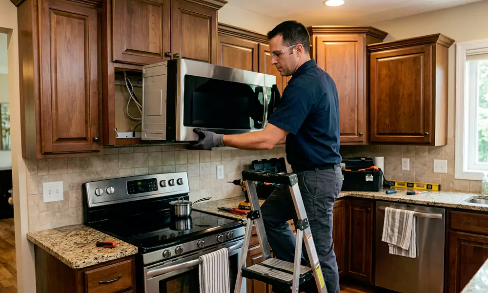 Microwave Installation in East Hartford, CT