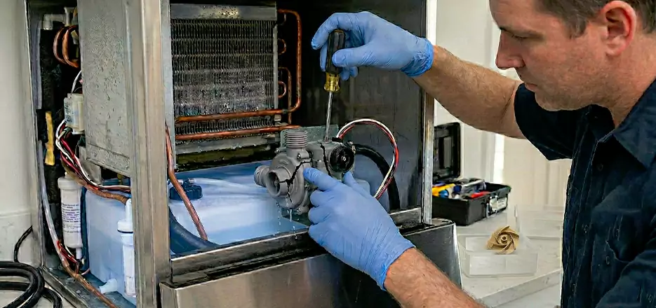 Commercial Ice Maker Water Pump Repair in East Hartford