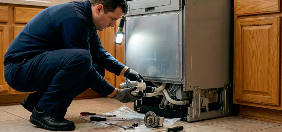 Dishwasher Drain Hose Repair in East Hartford